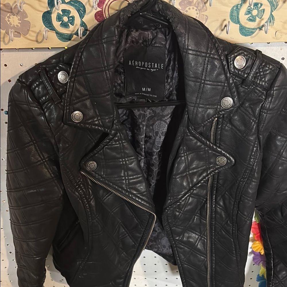 Aeropostale Women's Black Quilted Jacket